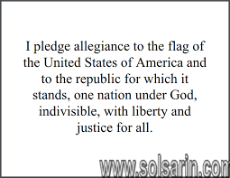 the pledge of allegiance words