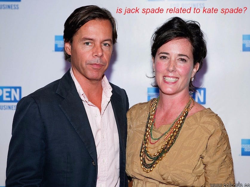 is jack spade related to kate spade?