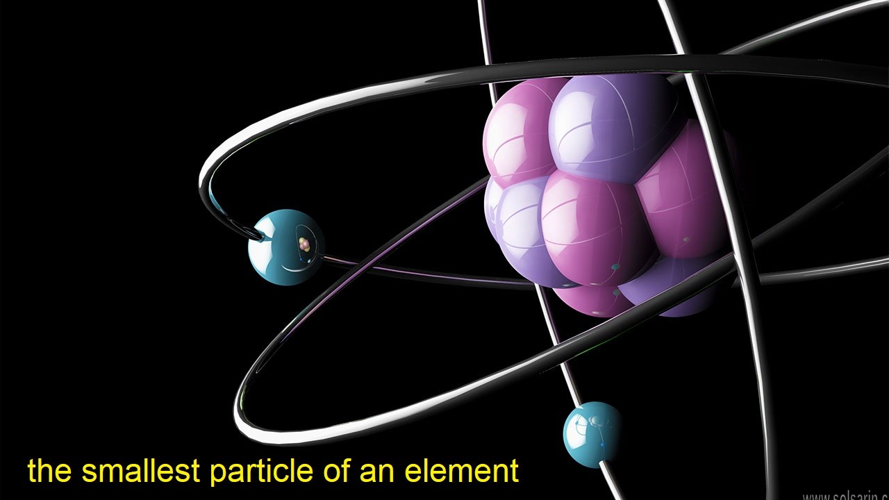 the smallest particle of an element