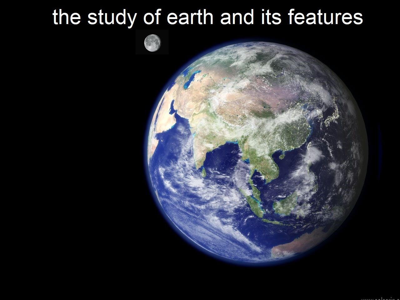 the study of earth and its features