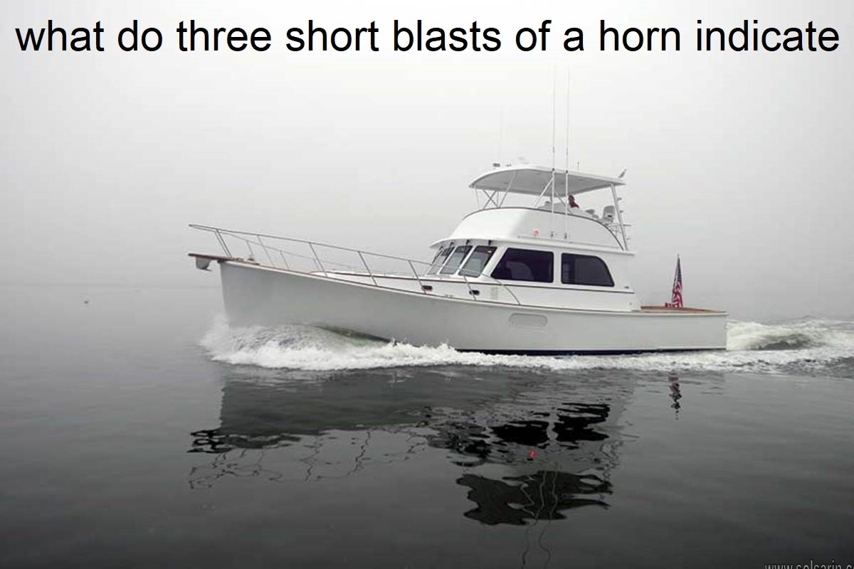 what do three short blasts of a horn indicate