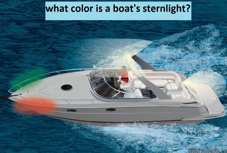 what color is a boat's sternlight?