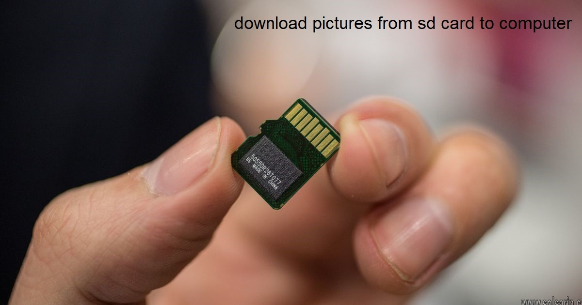 download pictures from sd card to computer