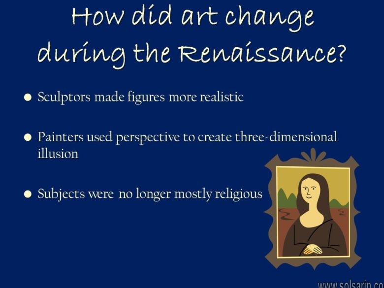 how did art change during the renaissance