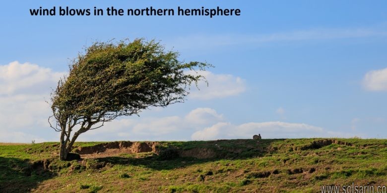 wind blows in the northern hemisphere