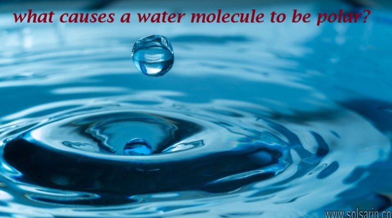 what causes a water molecule to be polar?