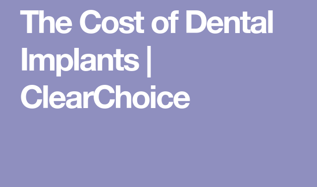 cost of clear choice