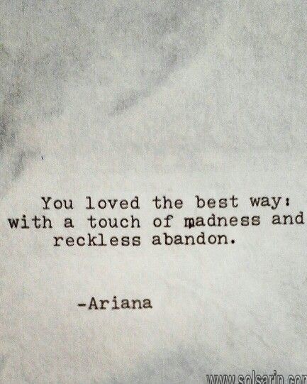 love with abandon meaning