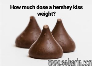 how much does a hershey kiss weight