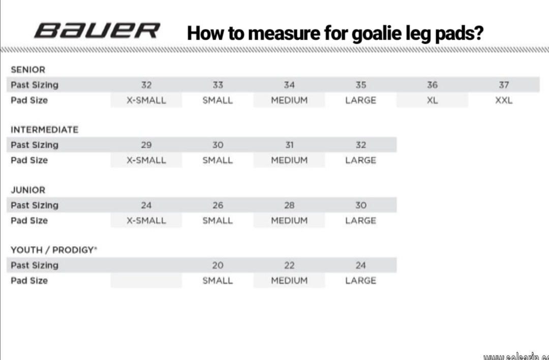 how to measure for goalie leg pads