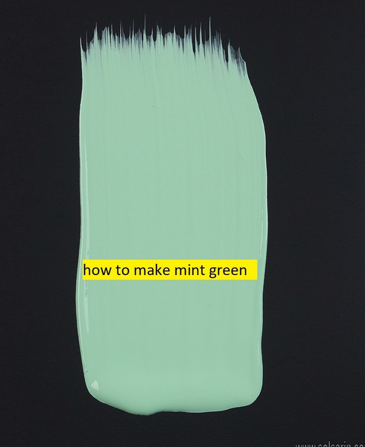 how to make mint green