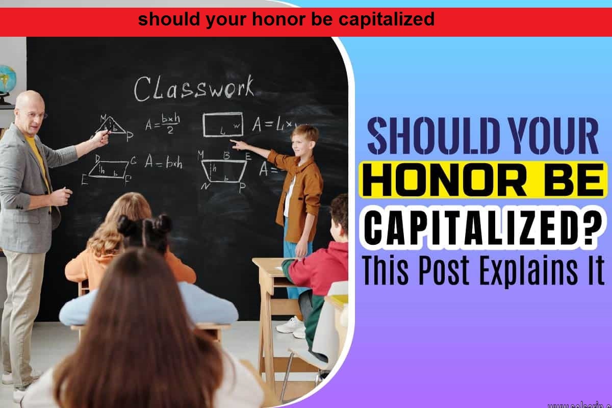 should your honor be capitalized