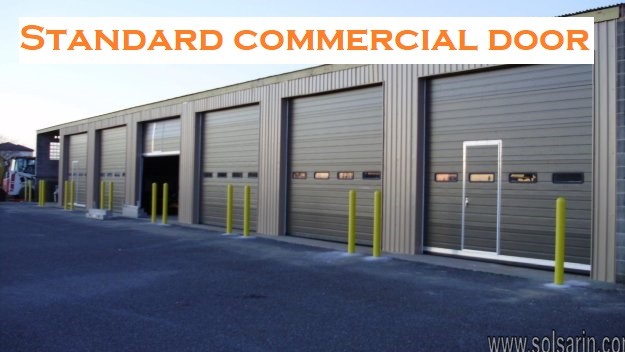 Standard commercial door