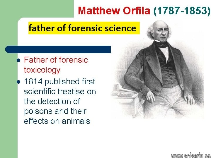 father of forensic science