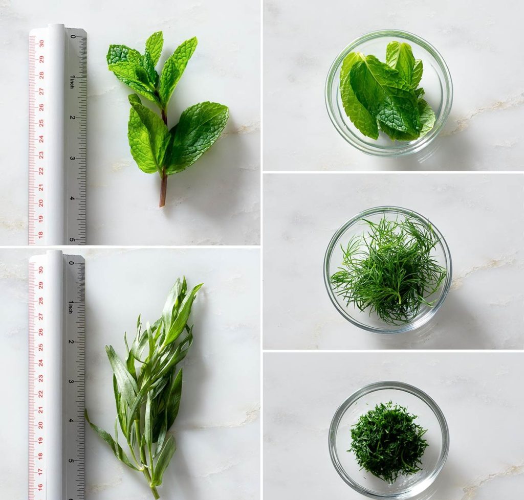 how much is a sprig of basil