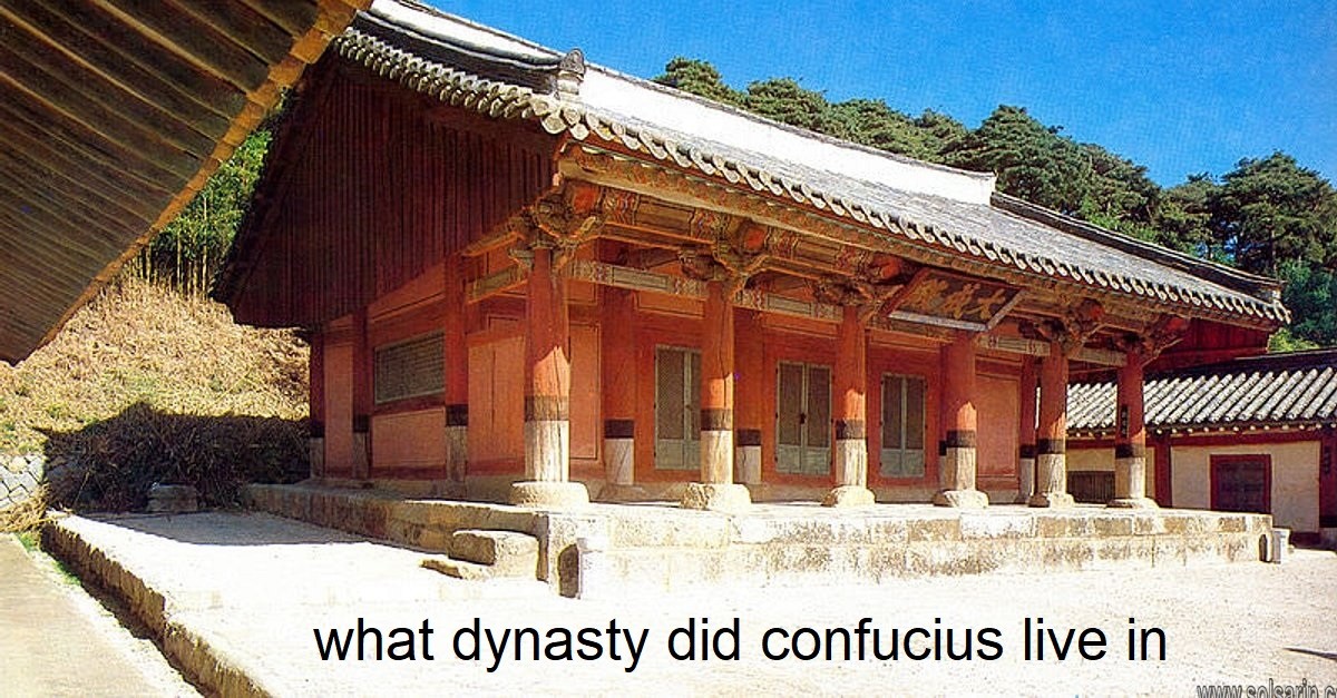 what dynasty did confucius live in