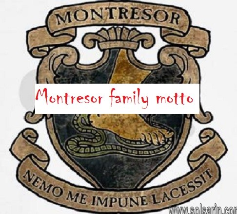Montresor family motto