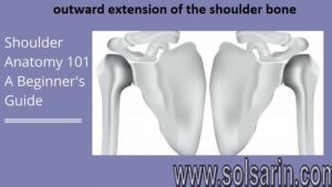 outward extension of the shoulder bone