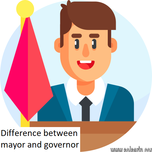 Difference between mayor and governor