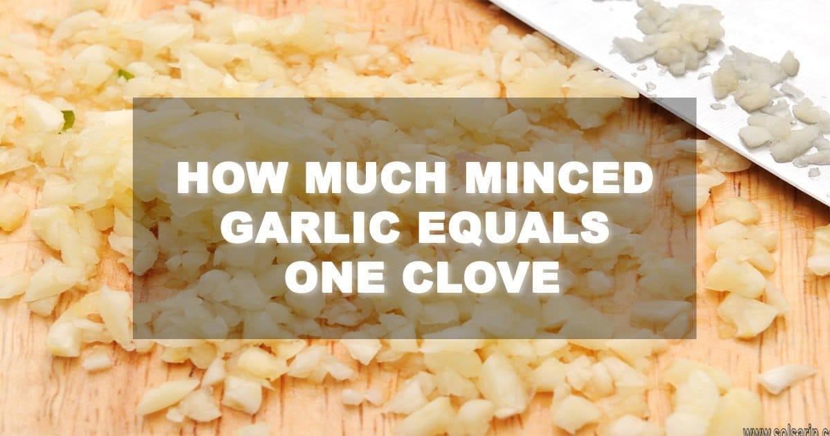 minced garlic equals how many cloves