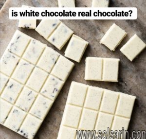 is white chocolate real chocolate