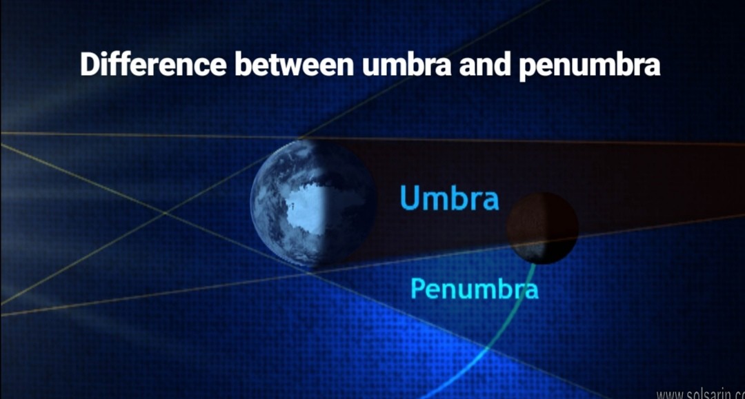 difference between umbra and penumbra