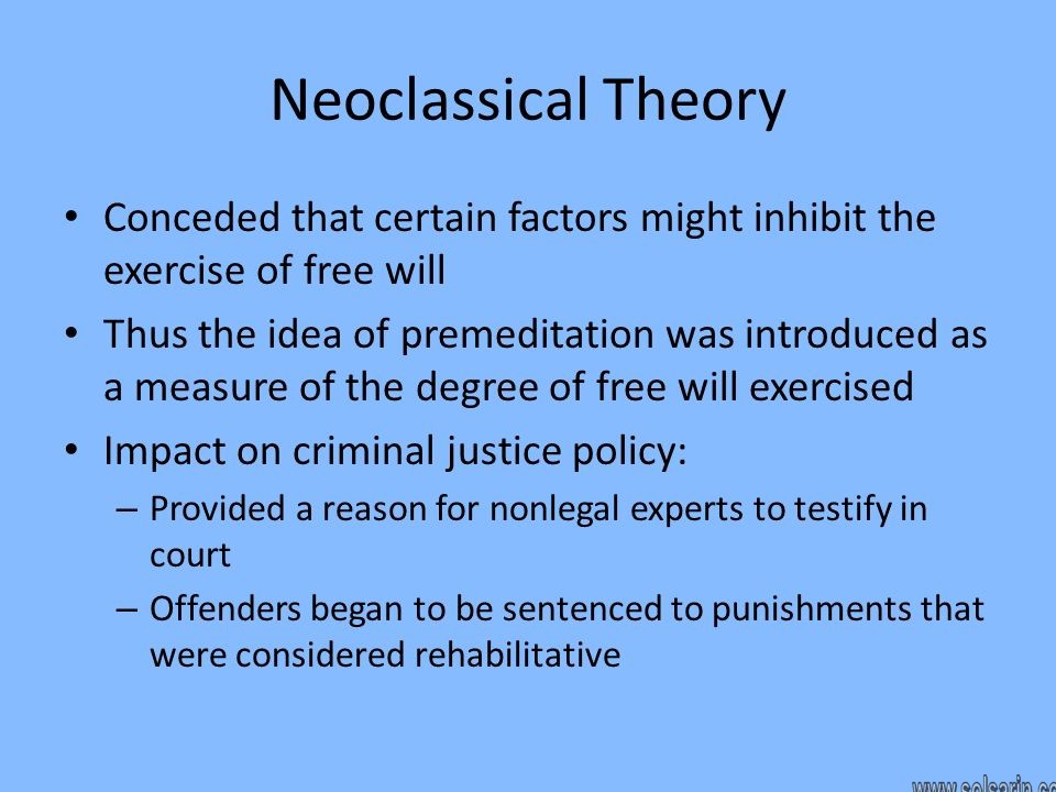 neoclassical criminology