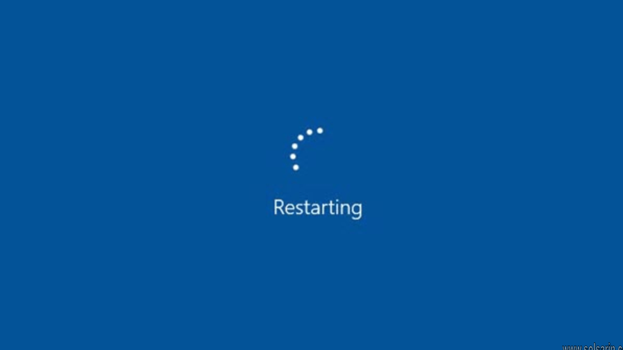 restarting a computer is called what?