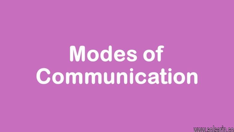 modes of communication