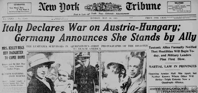 Austria-Hungary declares war on Serbia