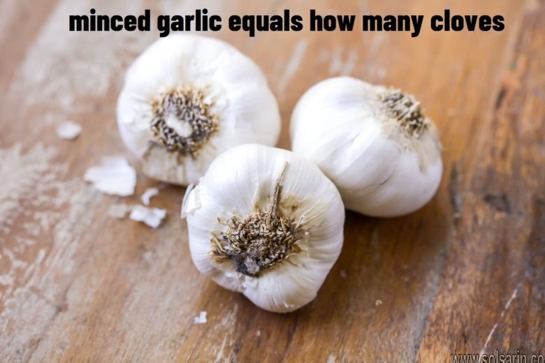 minced garlic equals how many cloves