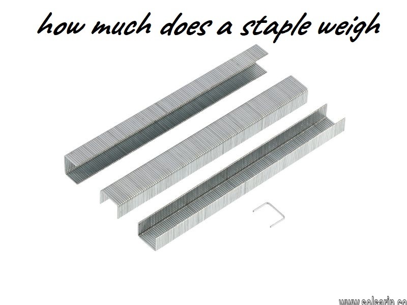 how much does a staple weigh