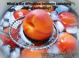 what is the difference between blanching and parboiling?