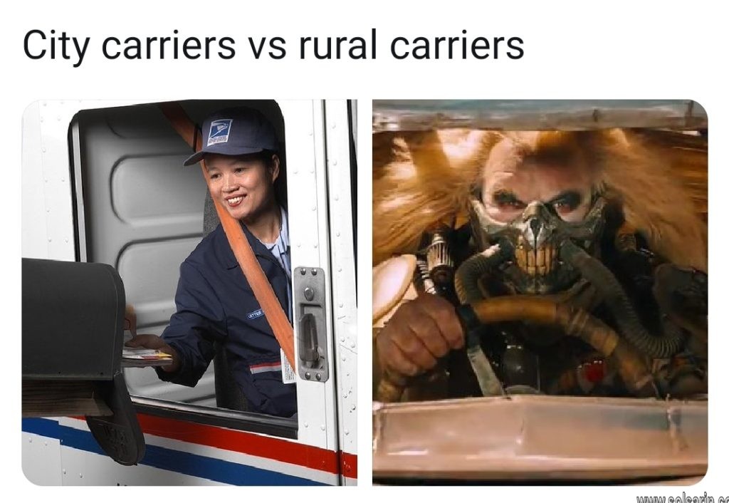 difference between city and rural carrier