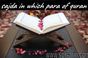 sajda in which para of quran