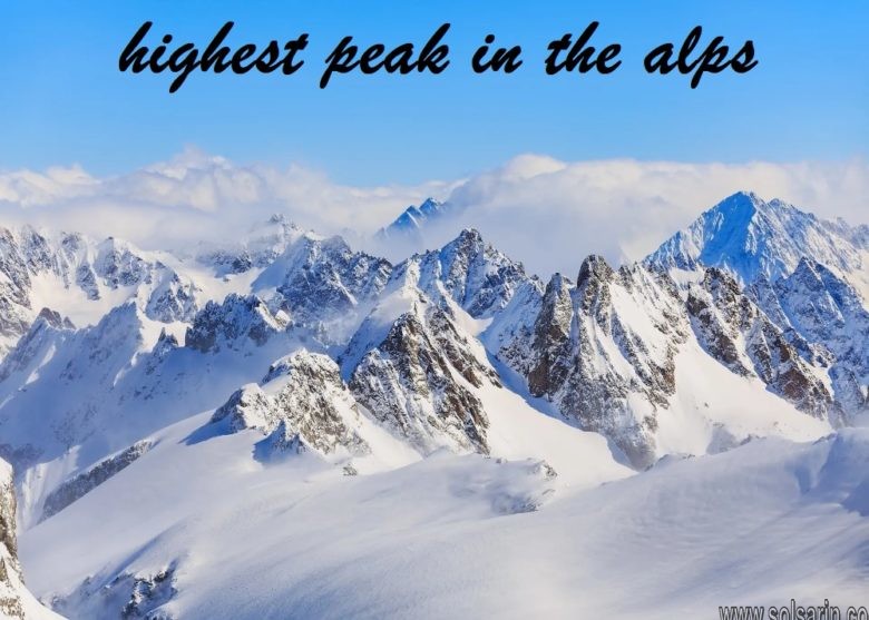 highest peak in the alps