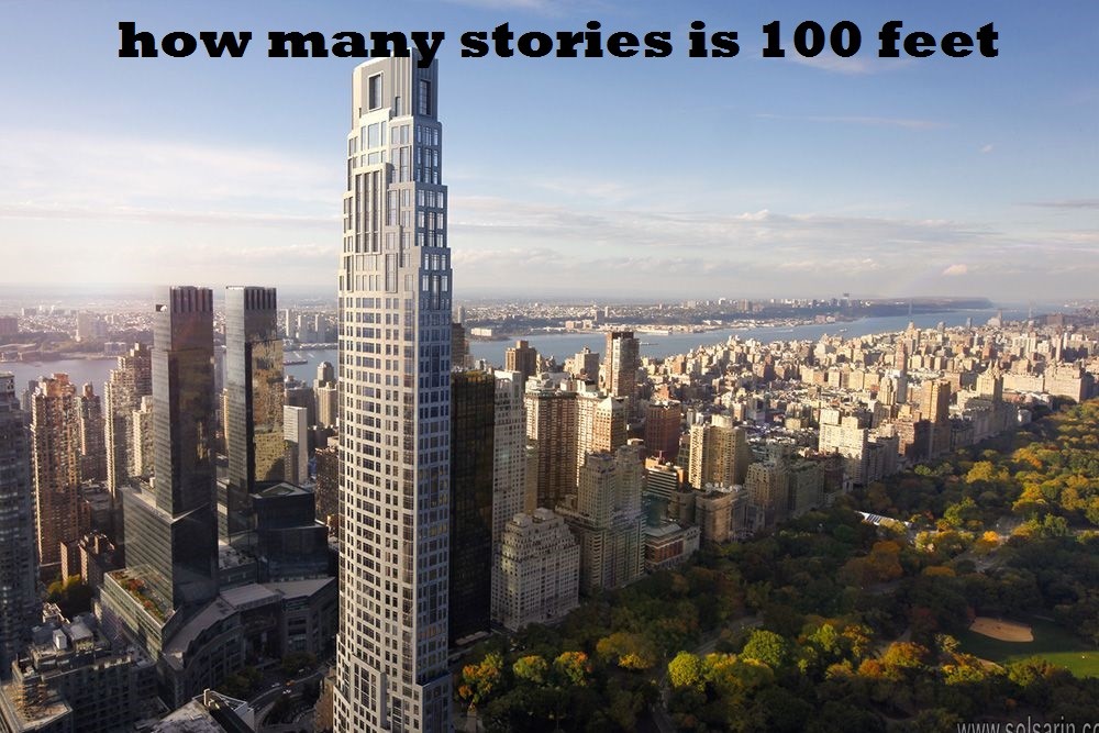 how many stories is 100 feet