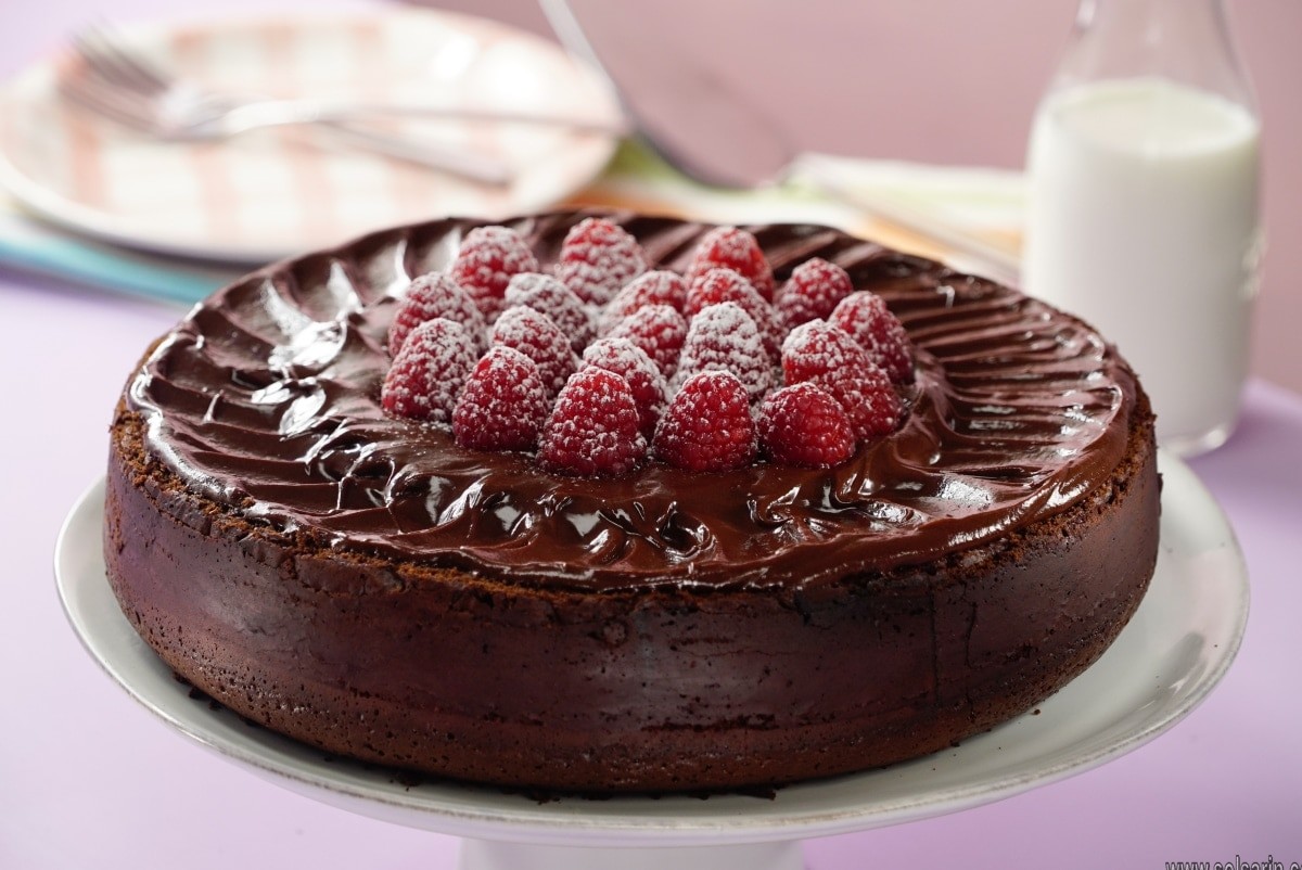 flourless chocolate cake with ganache