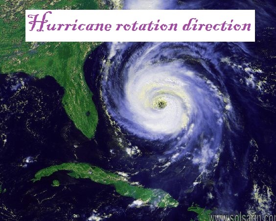 Hurricane rotation direction
