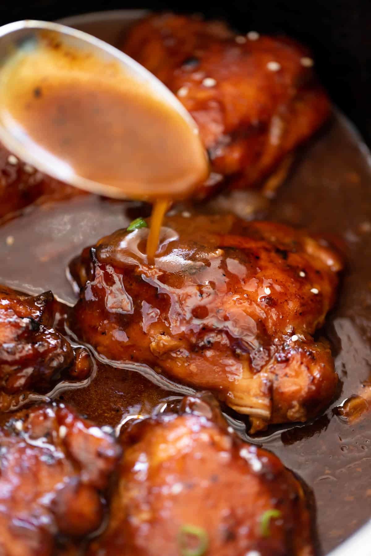slow cooker honey garlic chicken thighs