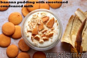 banana pudding with sweetened condensed milk