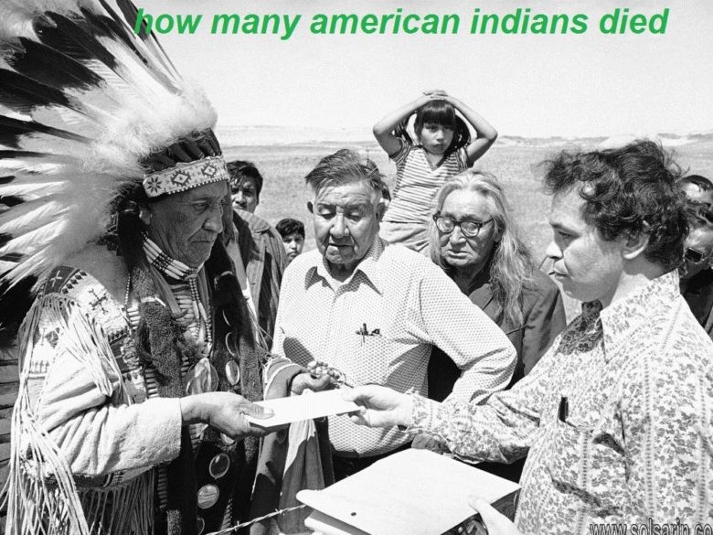 how many american indians died