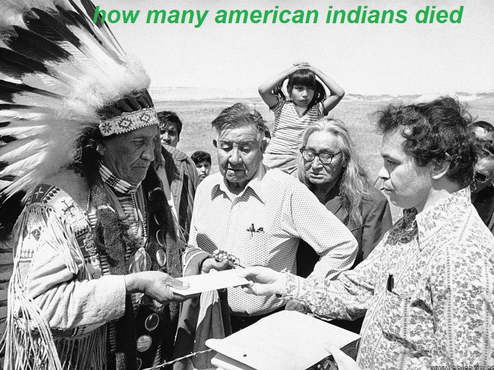 how many american indians died