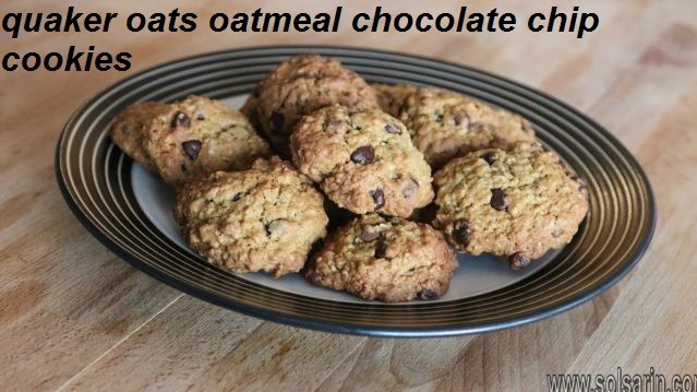 quaker oats oatmeal chocolate chip cookies