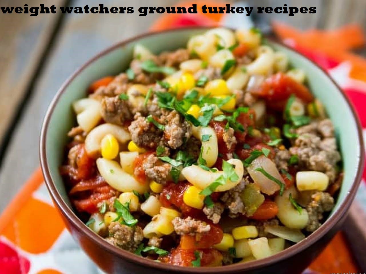weight watchers ground turkey recipes