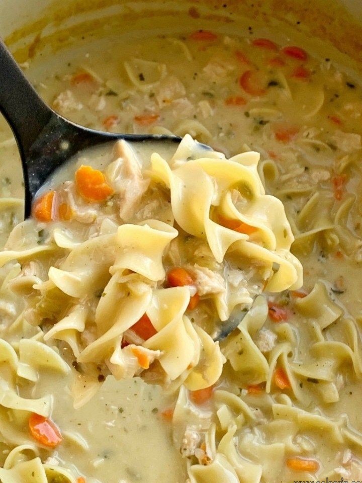 Creamy Chicken Noodle Soup Crock Pot