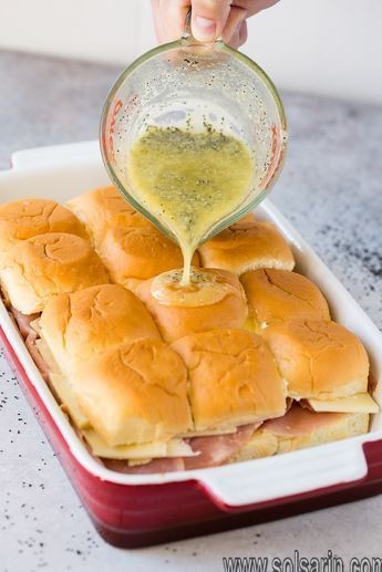 Ham and Cheese sliders with Brown Sugar