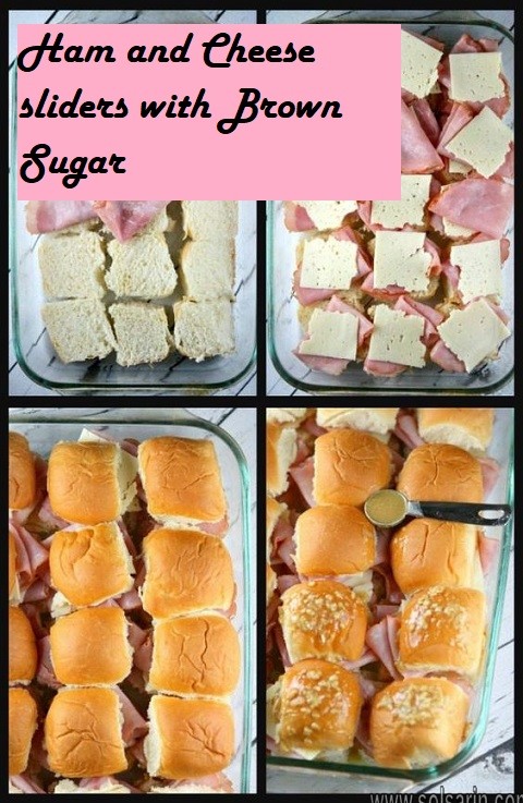 Ham and Cheese sliders with Brown Sugar