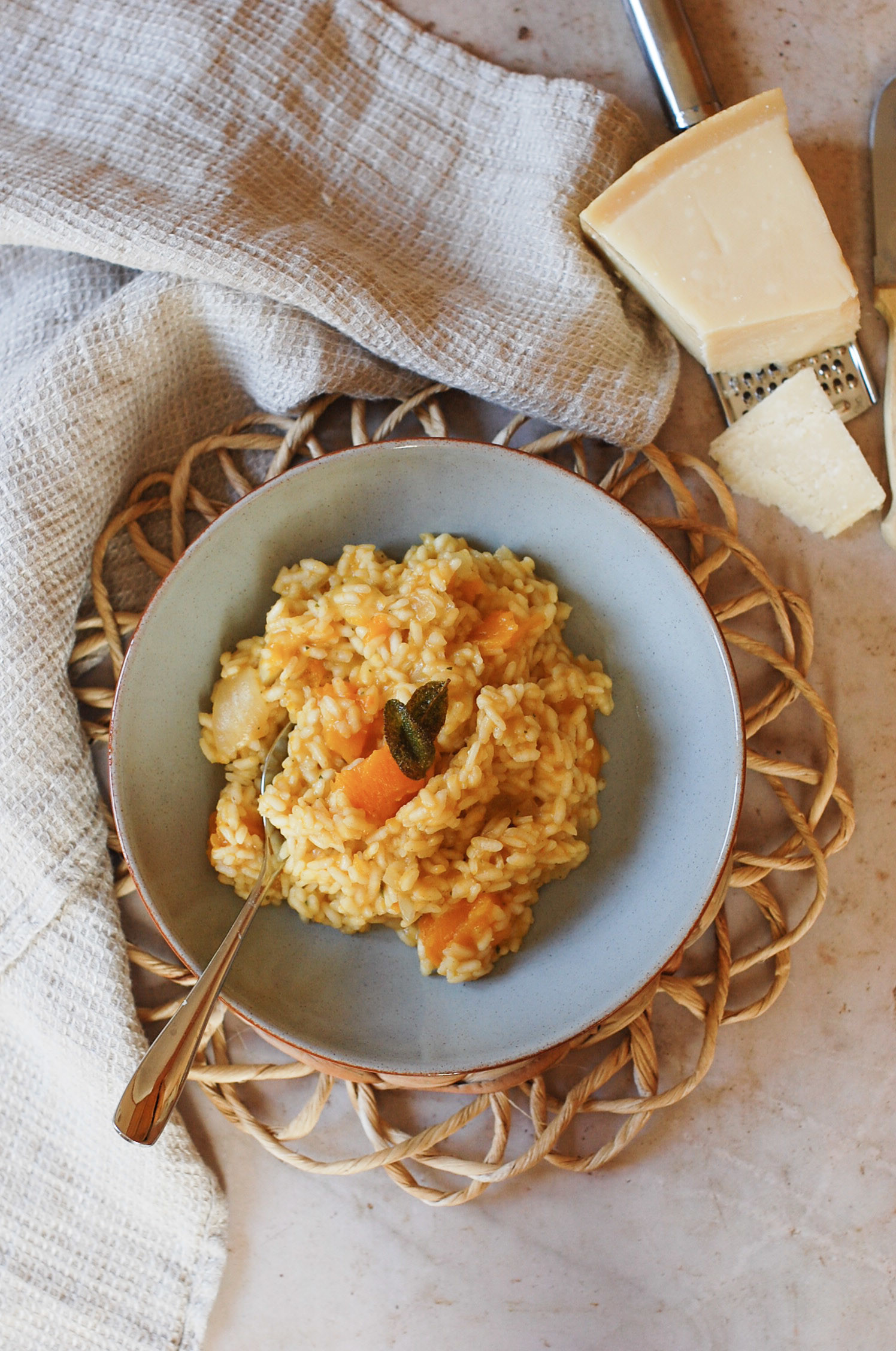 butternut squash and sage risotto
