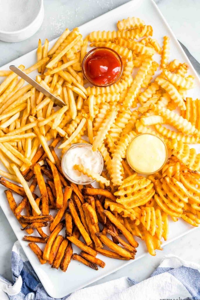 frozen french fries in the air fryer